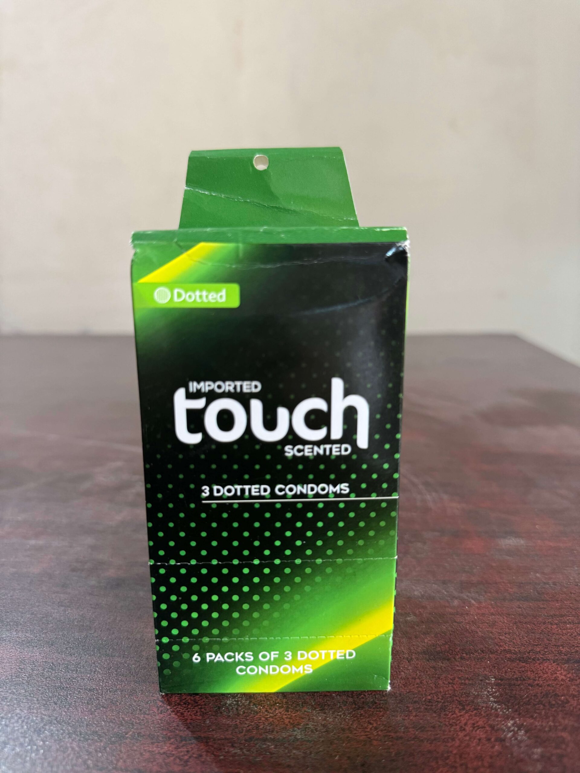 Touch Dotted Green Condoms