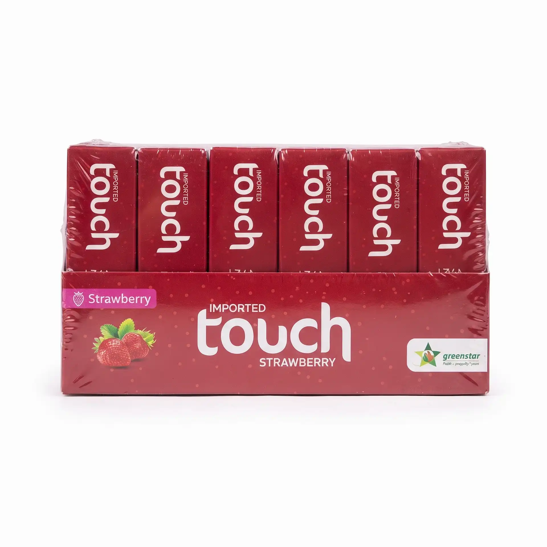 Touch Strawberry Flavored Condoms Box Pack of 6x3 (2) Touch Strawberry Flavored Condoms Box Pack of 6x3