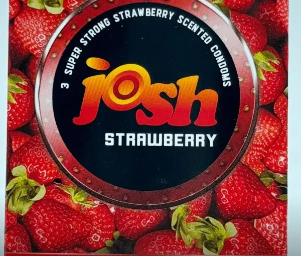 Josh Strawberry condoms branded review image Pakistan